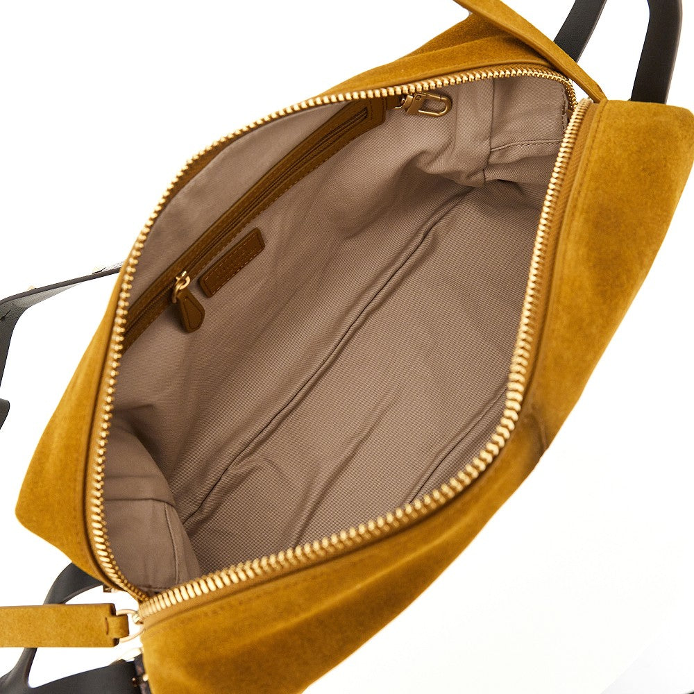 Pinko Women Suede Leather Medium 'Keeper' Shoulder Bag