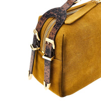 Pinko Women Suede Leather Medium 'Keeper' Shoulder Bag