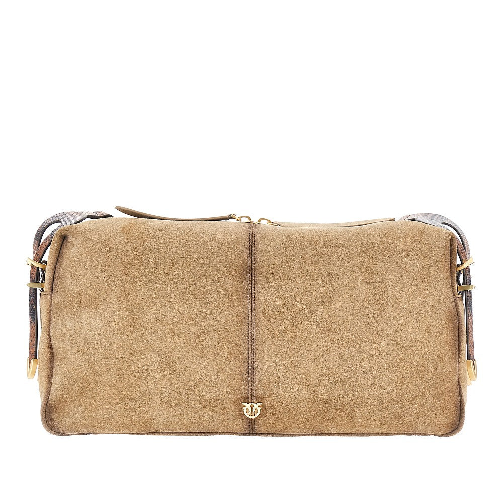 PINKO Pinko Women Suede Leather Large 'Keeper' Shoulder Bag