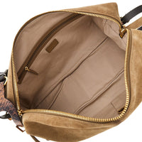 PINKO Pinko Women Suede Leather Large 'Keeper' Shoulder Bag