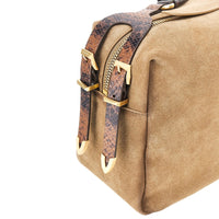 PINKO Pinko Women Suede Leather Large 'Keeper' Shoulder Bag