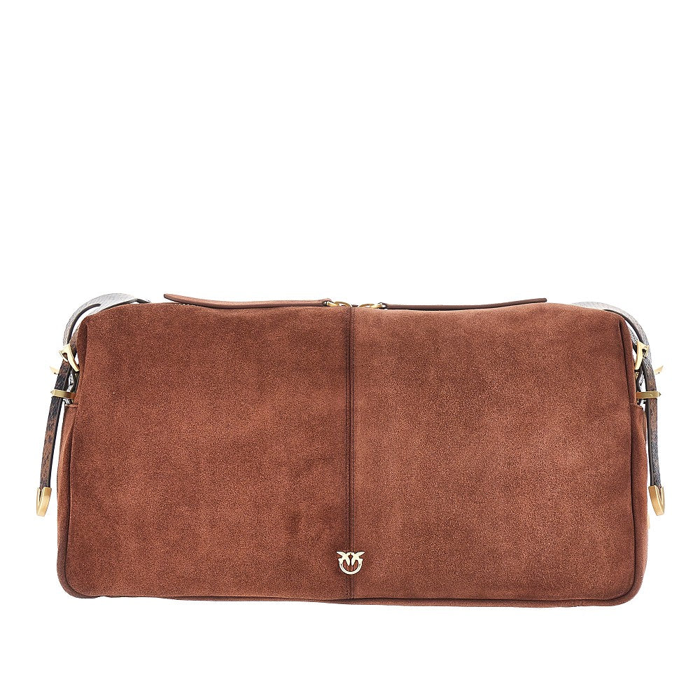 PINKO Pinko Women Suede Leather Large 'Keeper' Shoulder Bag