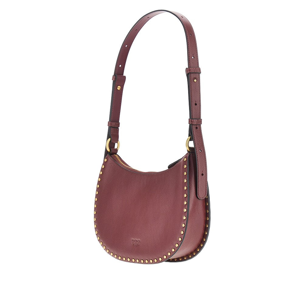 Pinko Women Leather 'Mini Half Moon' Shoulder Bag