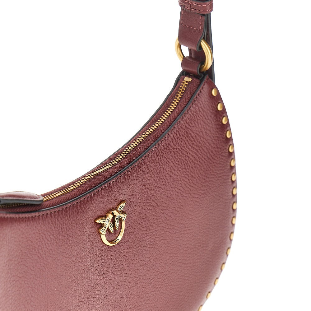 Pinko Women Leather 'Mini Half Moon' Shoulder Bag