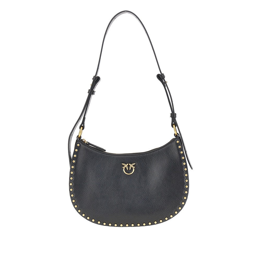 Pinko Women Leather 'Mini Half Moon' Shoulder Bag