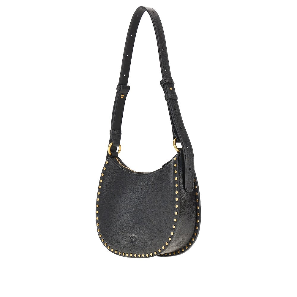 Pinko Women Leather 'Mini Half Moon' Shoulder Bag