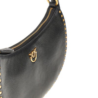 Pinko Women Leather 'Mini Half Moon' Shoulder Bag