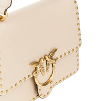 Pinko Women Leather Bag With Love Birds Buckle