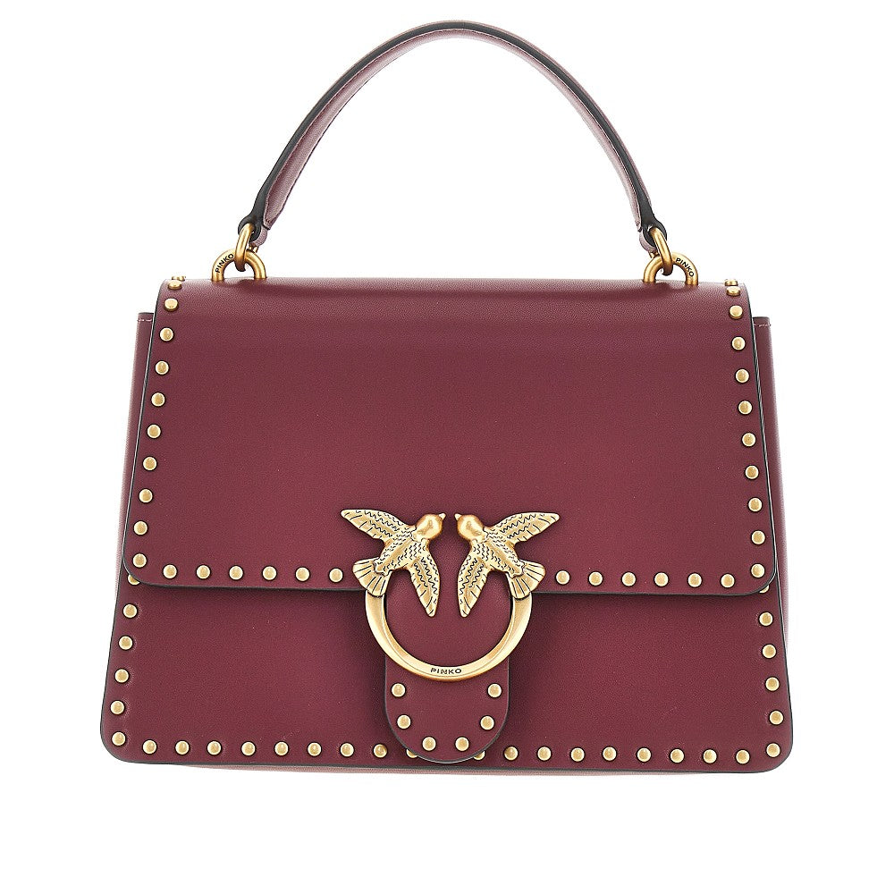 Pinko Women Leather Bag With Love Birds Buckle