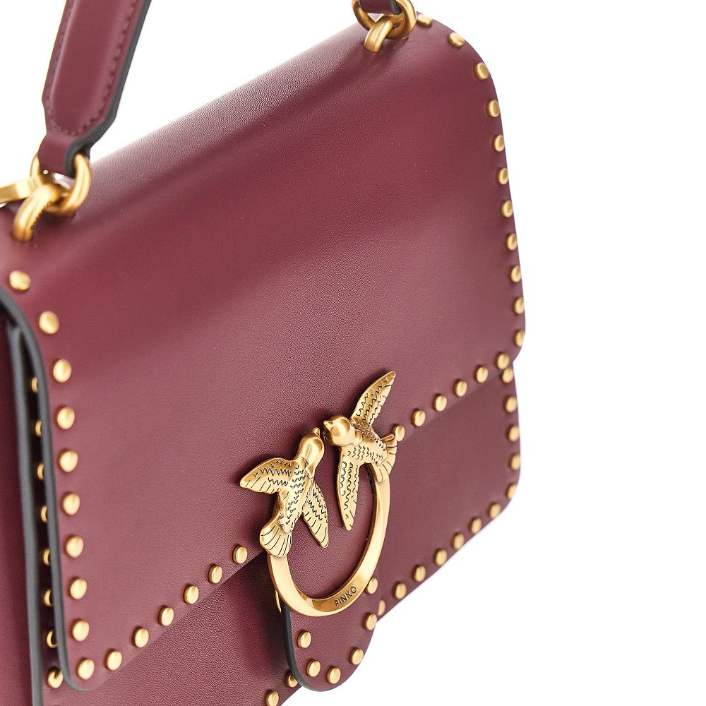 Pinko Women Leather Bag With Love Birds Buckle