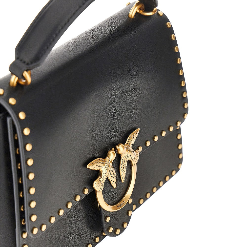 Pinko Women Leather Bag With Love Birds Buckle