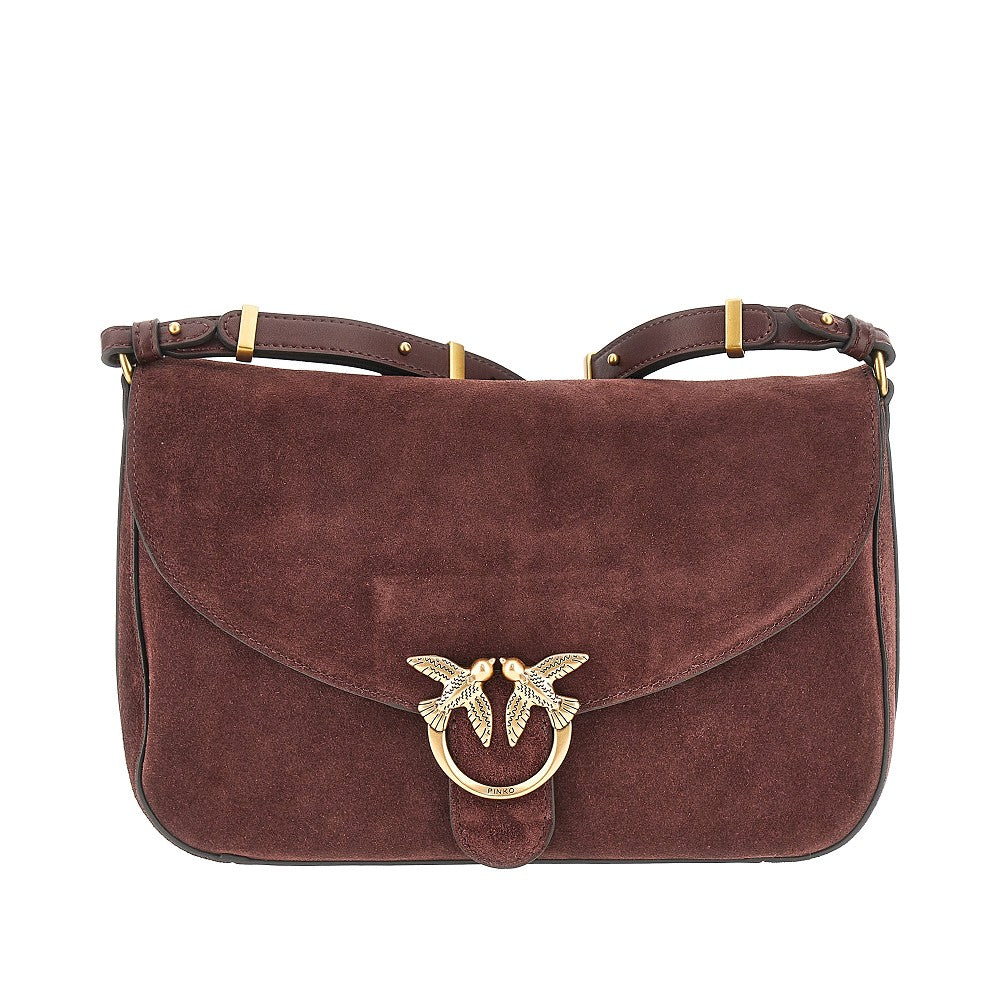 Pinko Women Suede Leather Medium Love Bag Satchel Bag