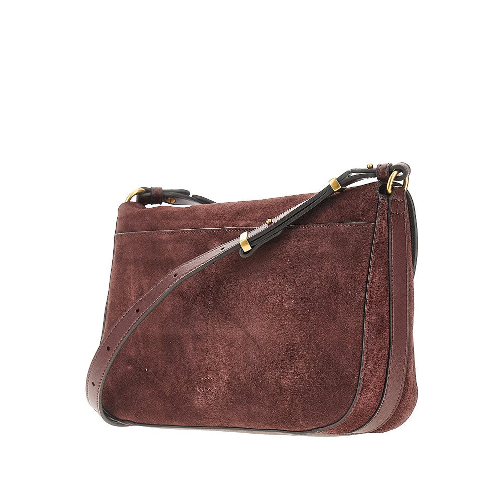 Pinko Women Suede Leather Medium Love Bag Satchel Bag