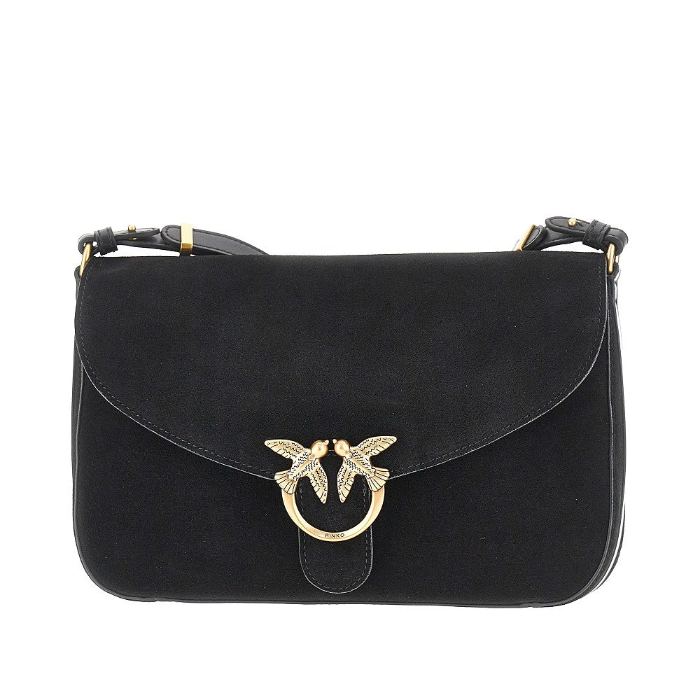 Pinko Women Suede Leather Medium Love Bag Satchel Bag