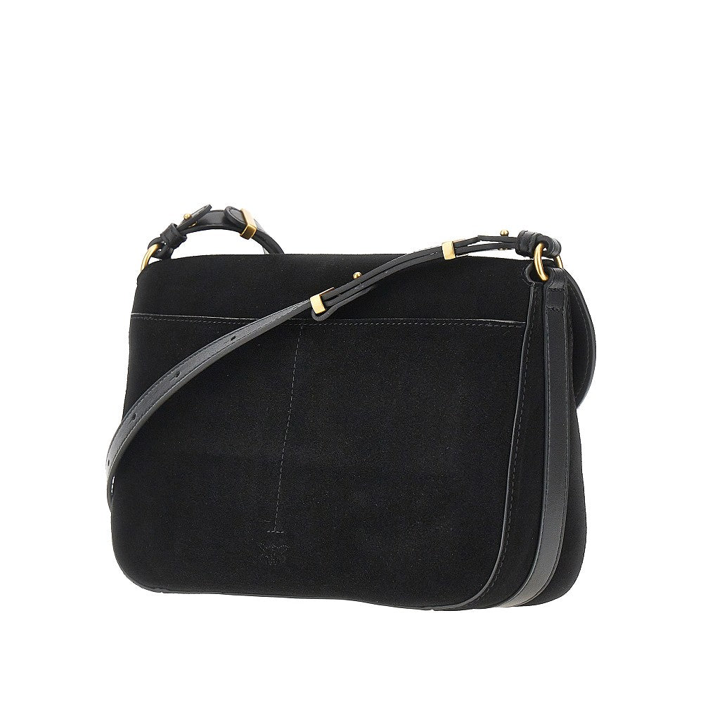 Pinko Women Suede Leather Medium Love Bag Satchel Bag