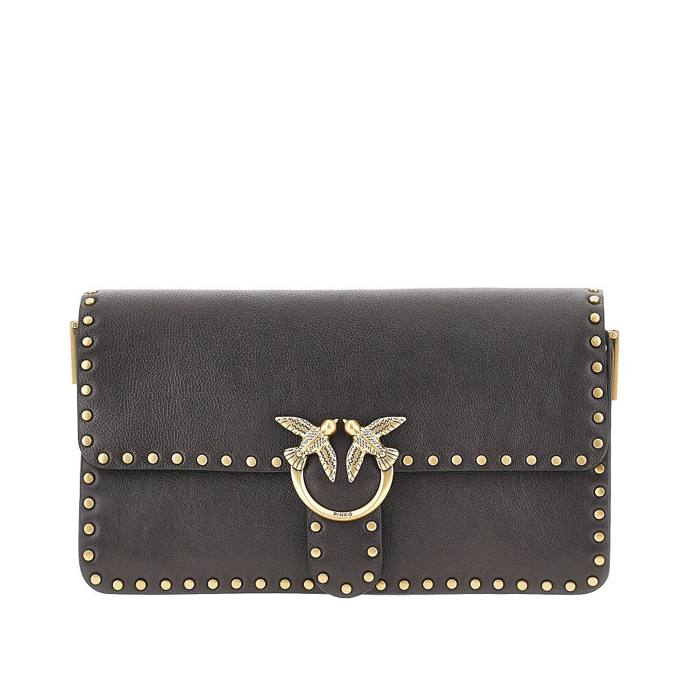Pinko Women 'Love One Slouchy' Leather Bag With Studs