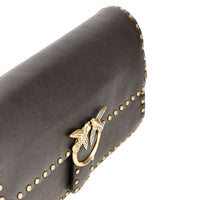 Pinko Women 'Love One Slouchy' Leather Bag With Studs