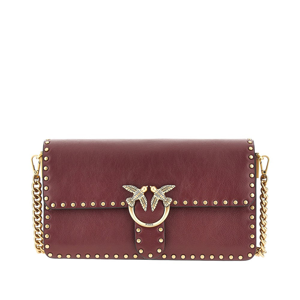 Pinko Women 'Love One Slouchy' Leather Bag With Studs
