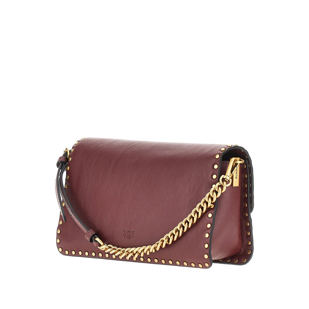Pinko Women 'Love One Slouchy' Leather Bag With Studs