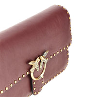Pinko Women 'Love One Slouchy' Leather Bag With Studs