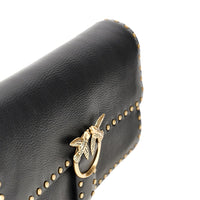 PINKO Pinko Women 'Love One Slouchy' Leather Bag With Studs