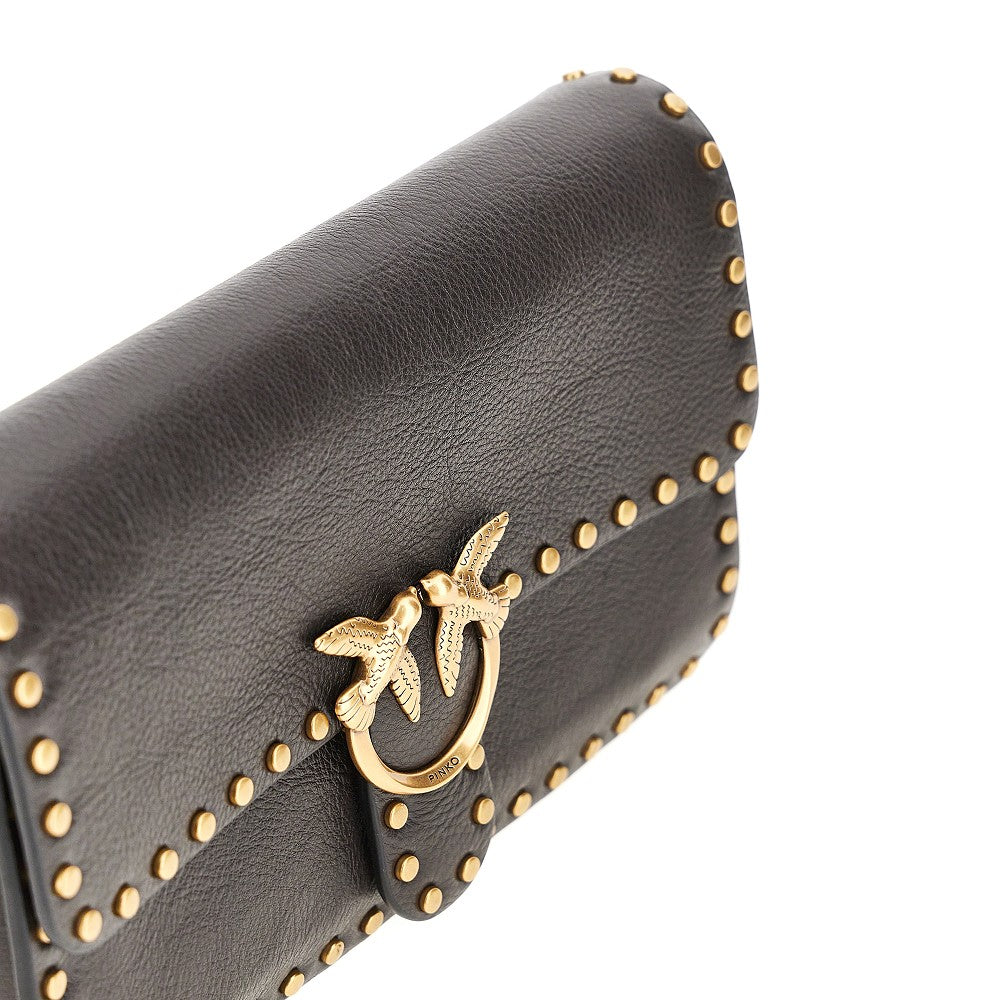 PINKO Pinko Women Small 'Love One Slouchy' Bag With Studs