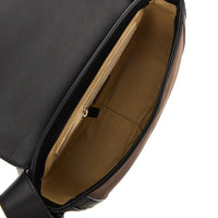 Ioef Women Nubuck Leather 'Arc' Crossbody Bag