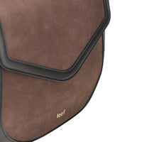 Ioef Women Nubuck Leather 'Arc' Crossbody Bag