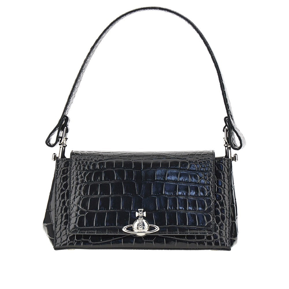 Vivienne Westwood Women Croco-Embossed Leather Medium 'Hazel' Bag