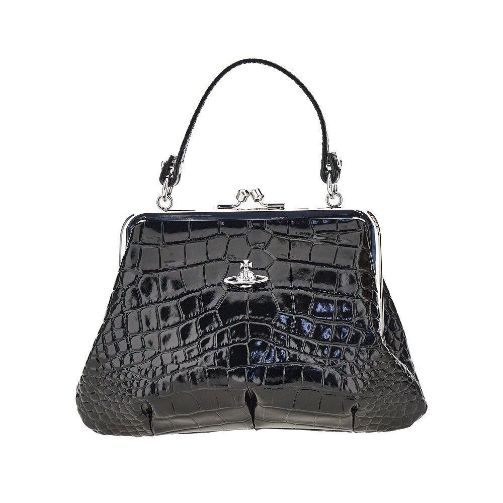 Vivienne Westwood Women Croco-Print Leather 'Granny Frame' Mini Bag