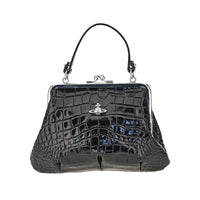 Vivienne Westwood Women Croco-Print Leather 'Granny Frame' Mini Bag