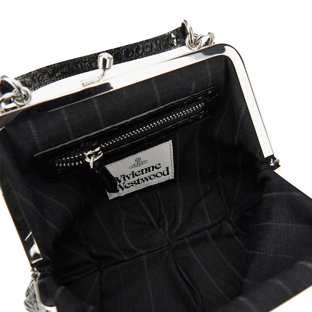 Vivienne Westwood Women Croco-Print Leather 'Granny Frame' Mini Bag
