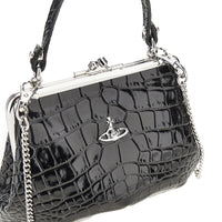 Vivienne Westwood Women Croco-Print Leather 'Granny Frame' Mini Bag