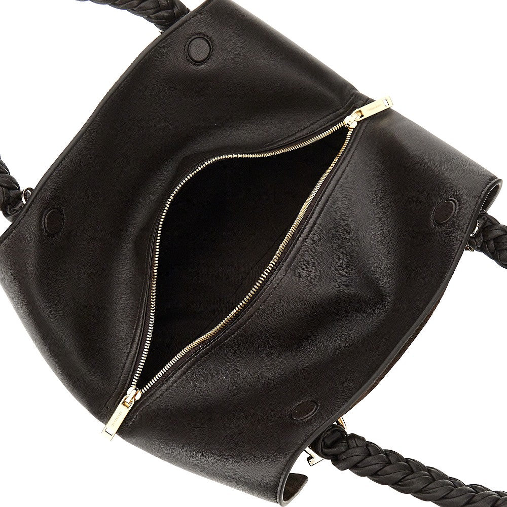 Ferragamo Women Leather Hand Bag With Logo