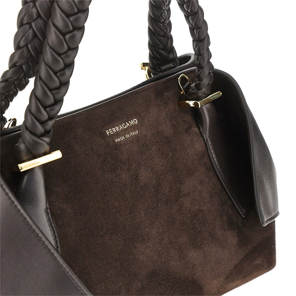 Ferragamo Women Leather Hand Bag With Logo