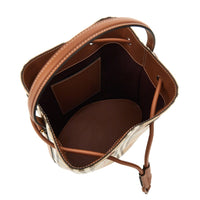 Burberry Women Small Bucket Bag With Check Motif