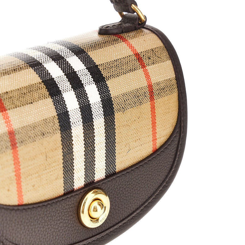 Burberry Women Coated Canvas Mini 'Highlands' Bag