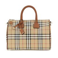 Burberry Women Medium Check Bowling Bag