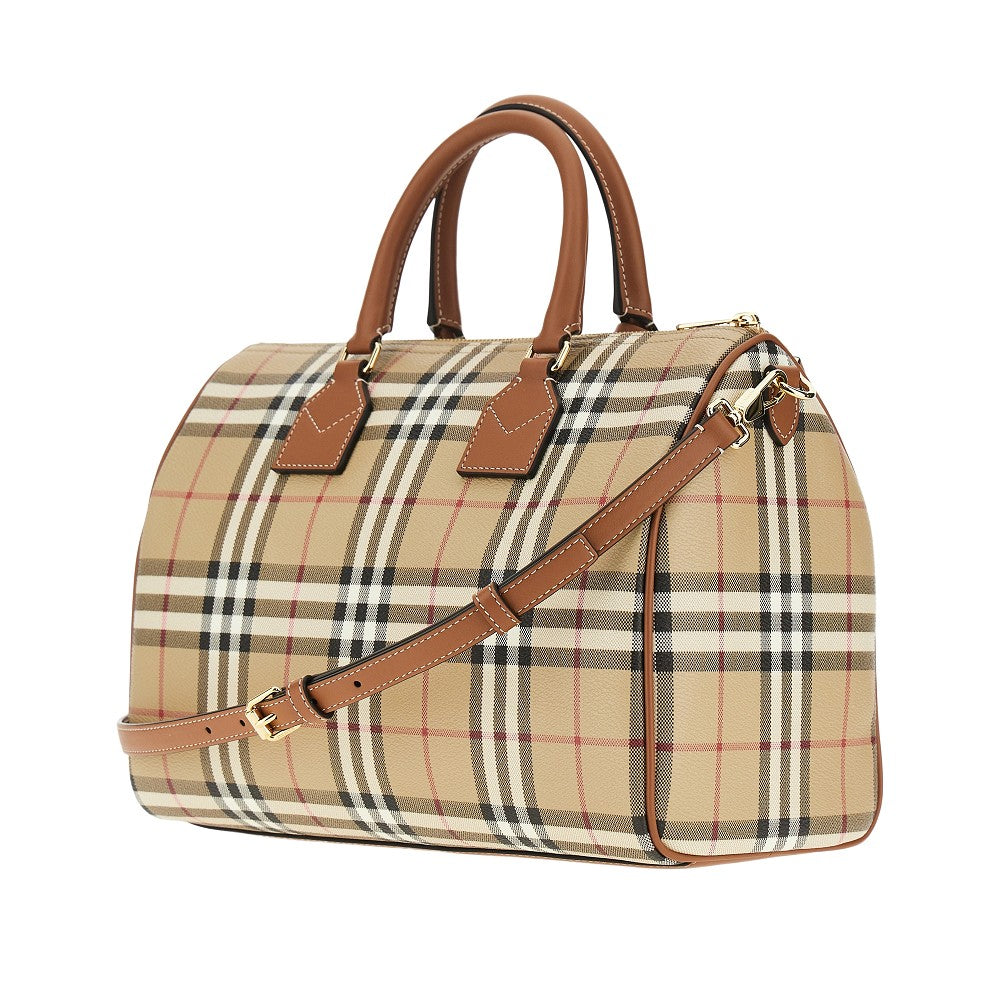 Burberry Women Medium Check Bowling Bag