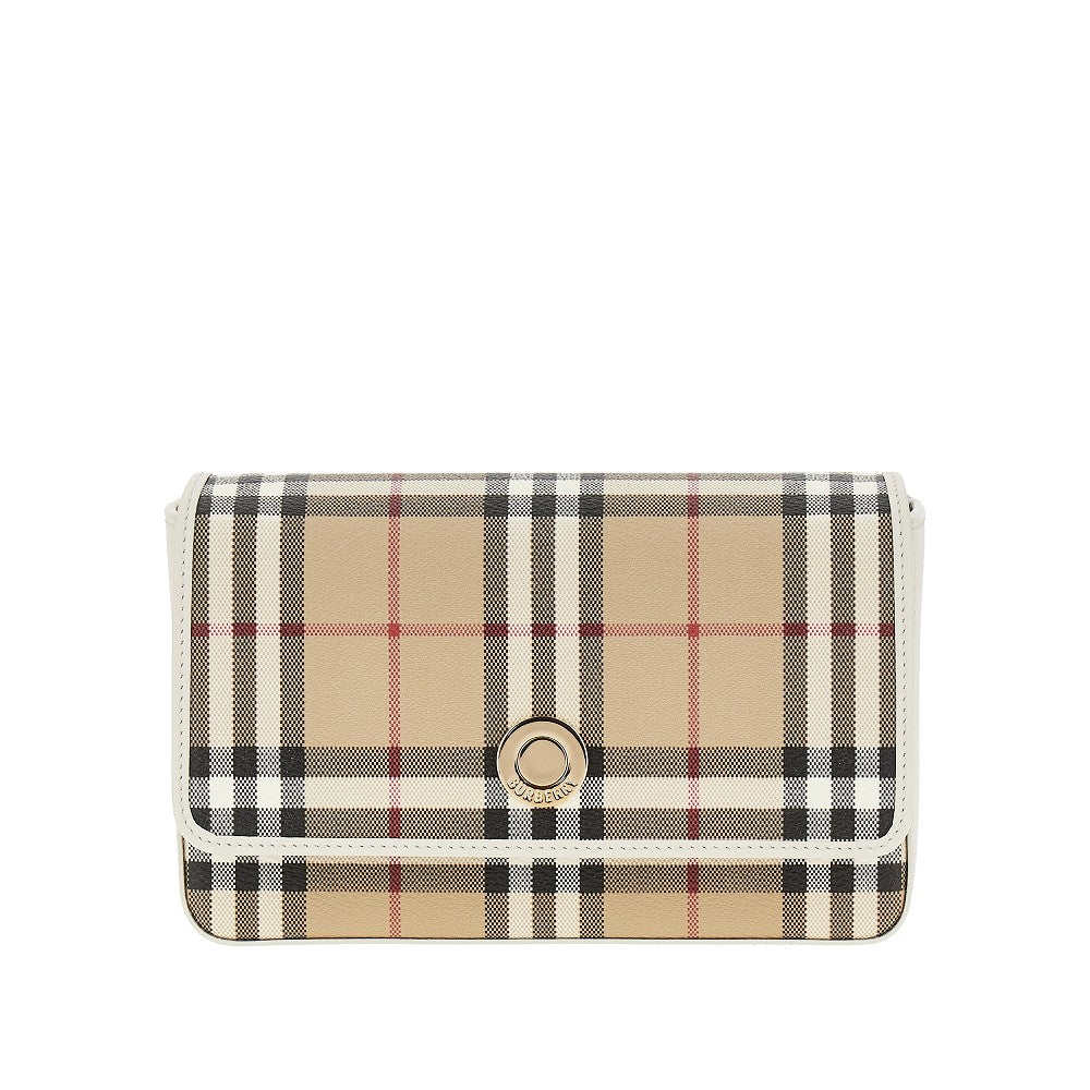 BURBERRY Burberry Women Check Coated Canvas 'Hampshire' Bag