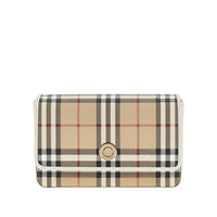 BURBERRY Burberry Women Check Coated Canvas 'Hampshire' Bag
