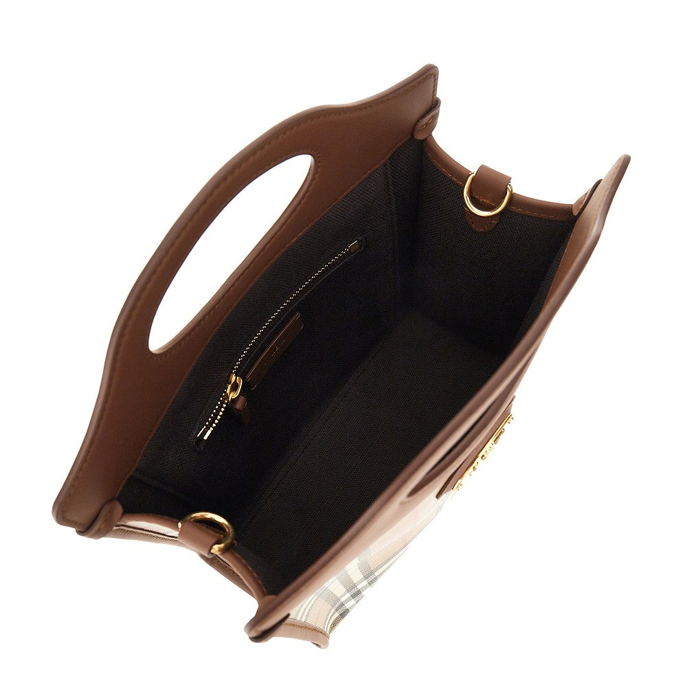 Burberry Women Coated Check Canvas Mini 'Pocket' Bag