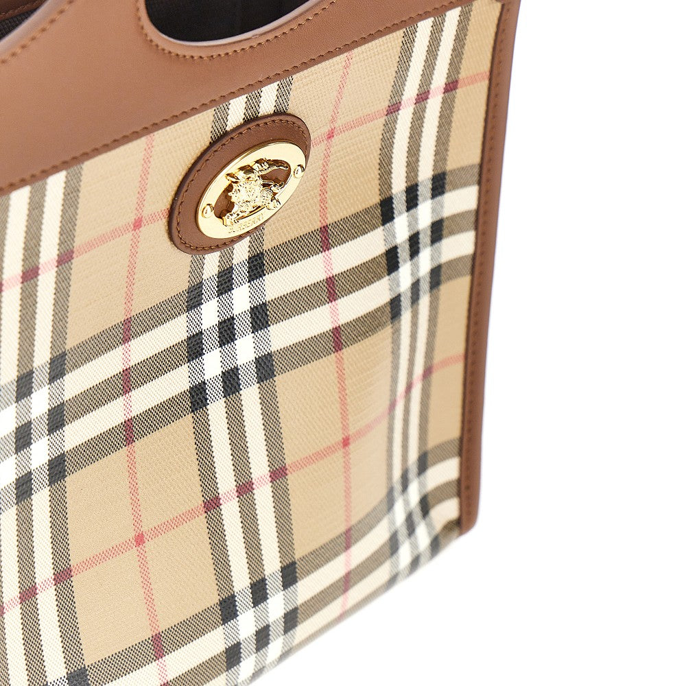 Burberry Women Coated Check Canvas Mini 'Pocket' Bag