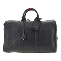 GUCCI Gucci Men Leather Medium 'Gg Emblem' Duffle Bag