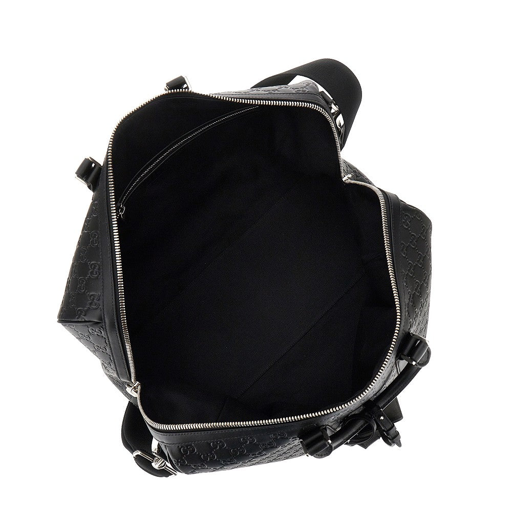 GUCCI Gucci Men Leather Medium 'Gg Emblem' Duffle Bag