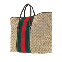 GUCCI Gucci Men Gg Fabric Bag With Web Ribbon
