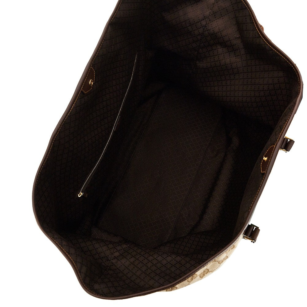 GUCCI Gucci Men Gg Fabric Bag With Web Ribbon