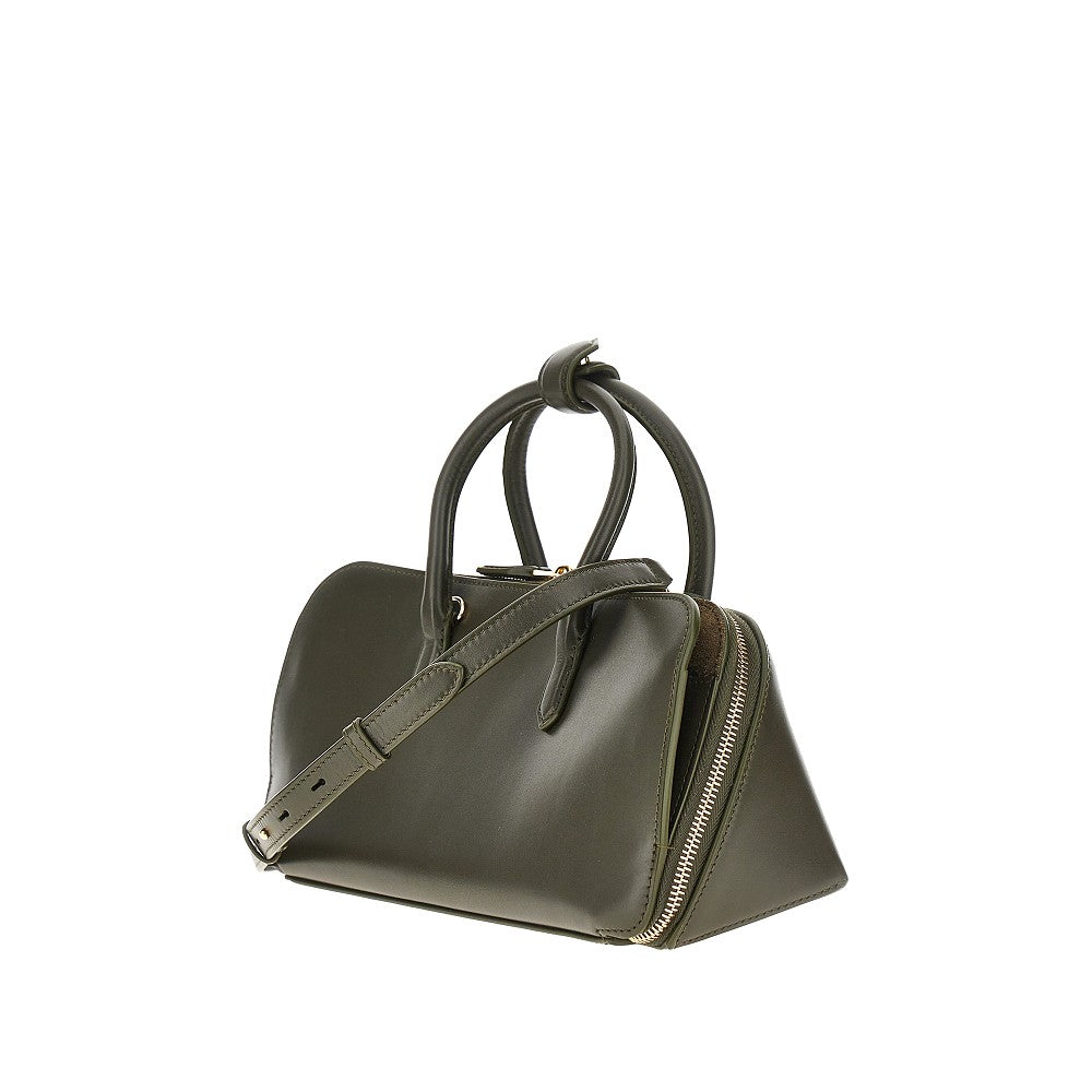 Alaia Women Box Leather Small 'Delta' Bag