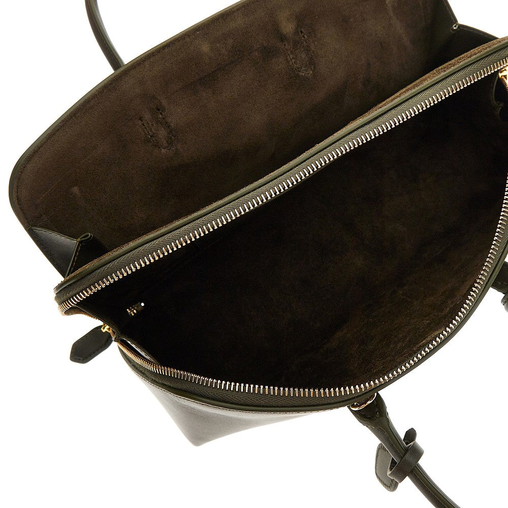 Alaia Women Box Leather Small 'Delta' Bag