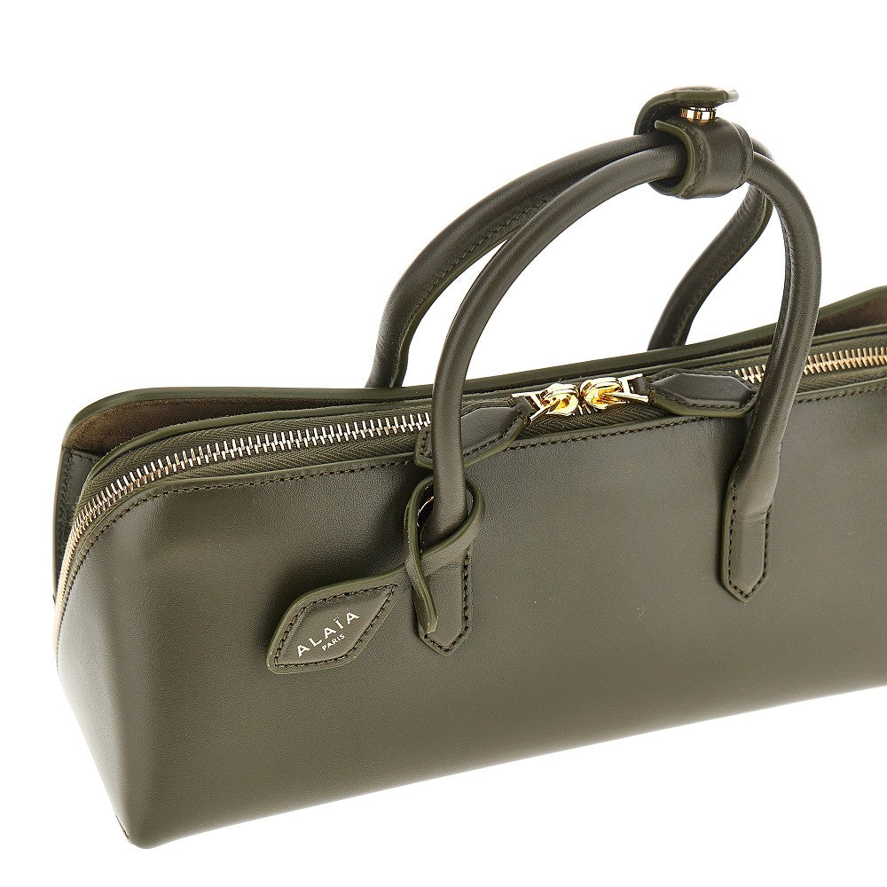 Alaia Women Box Leather Small 'Delta' Bag